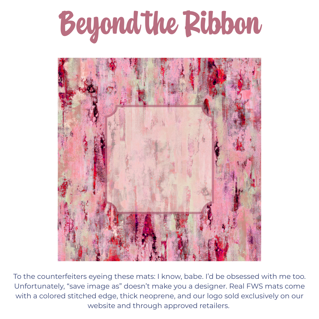 FWS x Mahj Mood Collab: Beyond the Ribbon Mat Benefitting PINK FUND | Pre-Order, Ships End of December