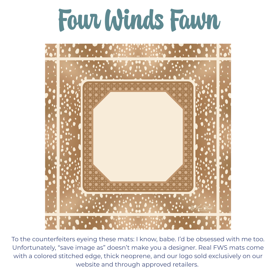 Four Winds Fawn Mahjong Mat