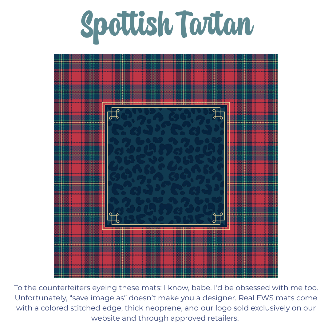 Spottish Tartan Mahjong Mat