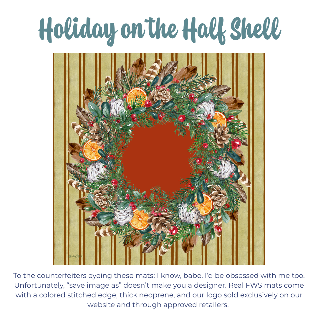 Holiday on the Half Shell Mahjong Mat