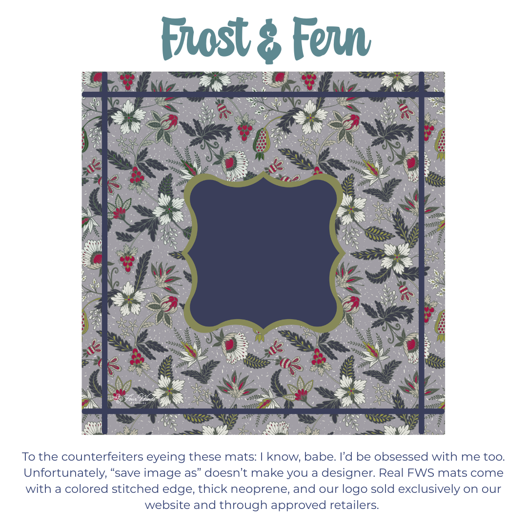 Frost & Fern Mahjong Mat