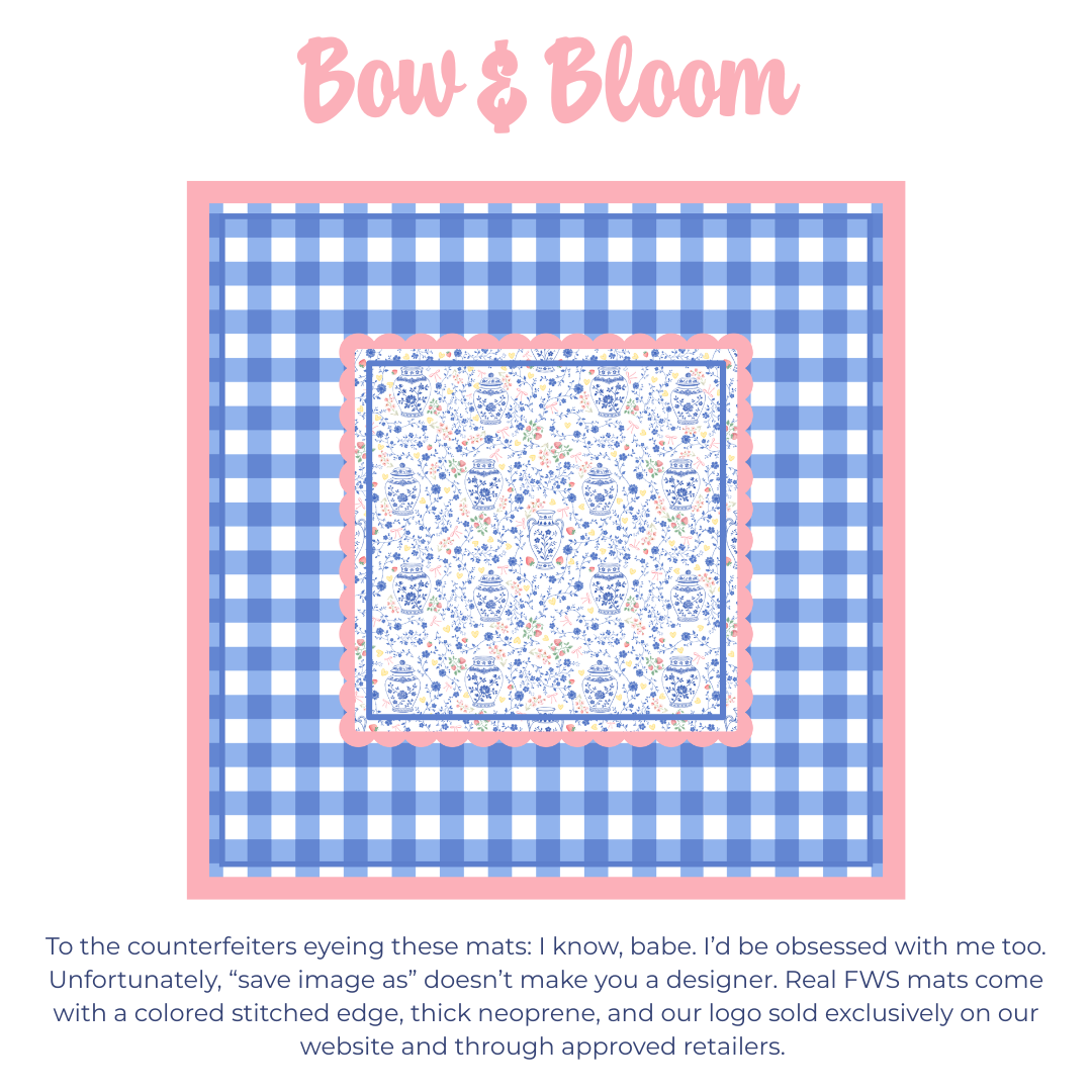 FWSx Mahj Mood: Bow & Bloom Mat