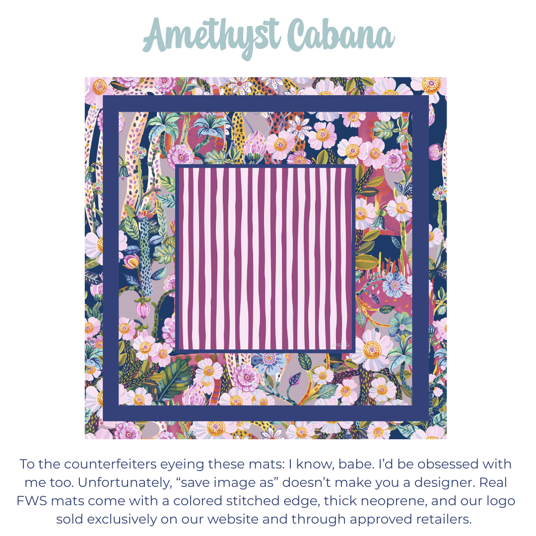 Amethyst Cabana Mahjong Mat