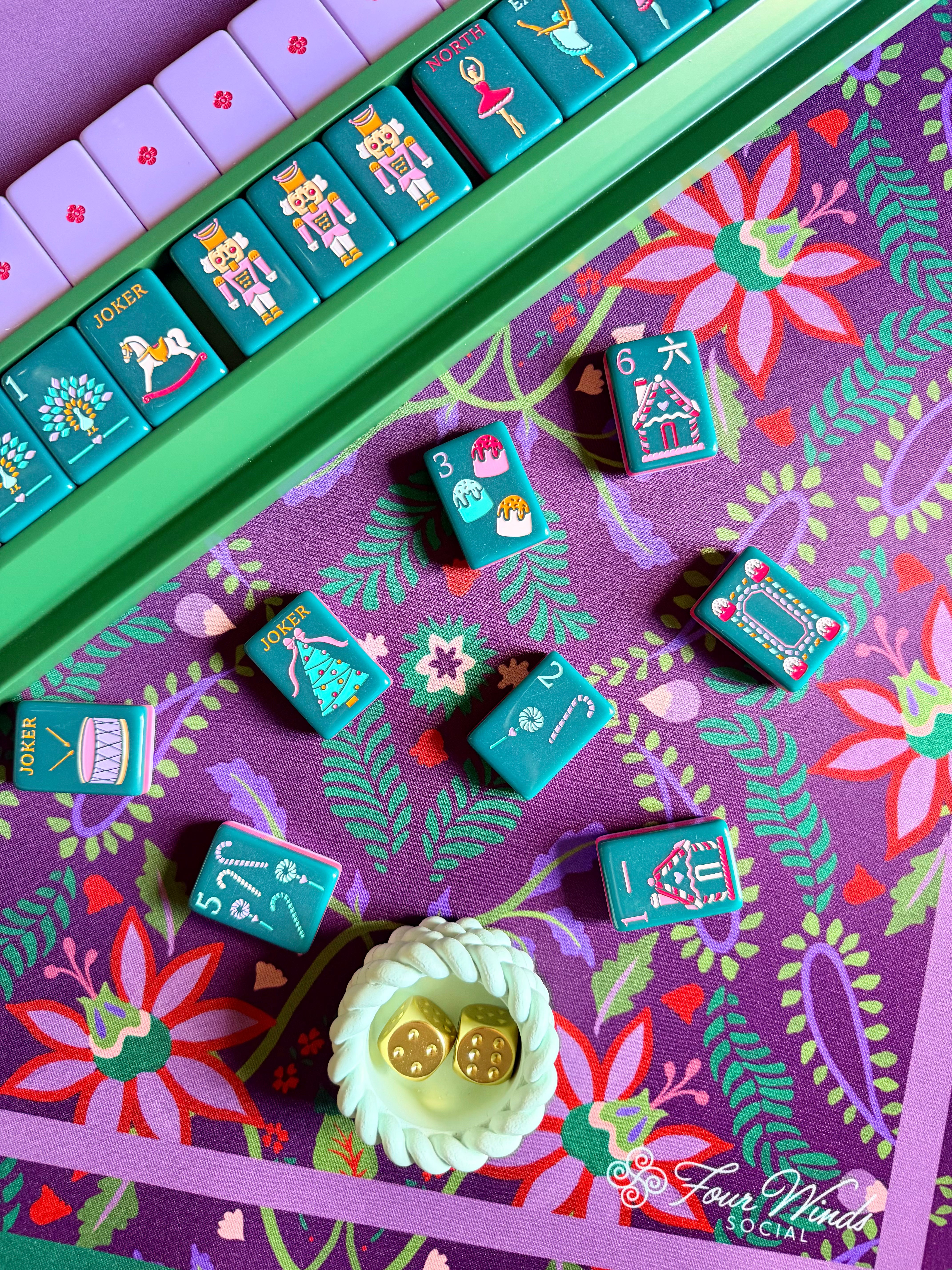 Mulled Mahj Holiday Mahjong Mat