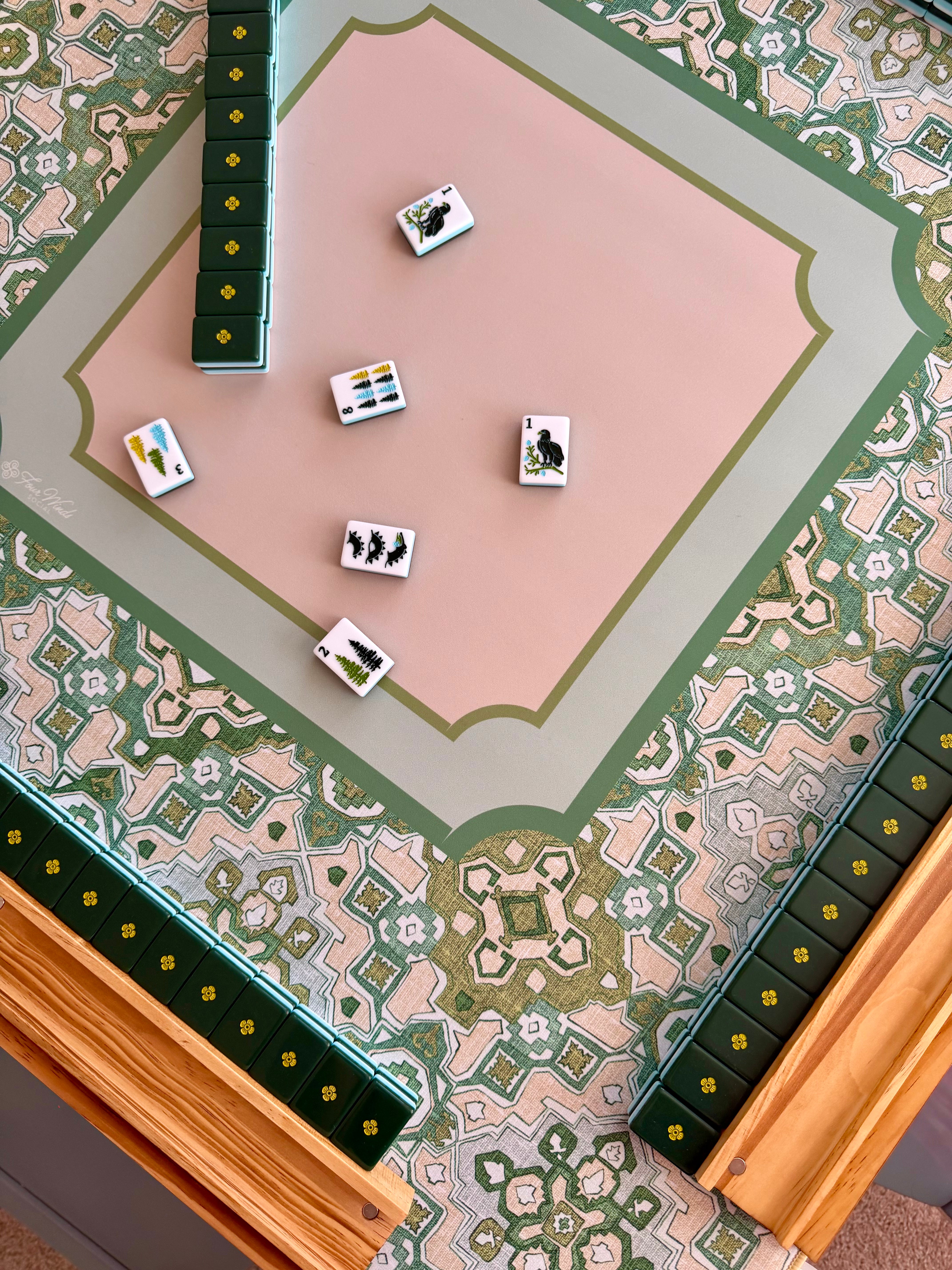 Autumn Moss Mahjong Mat