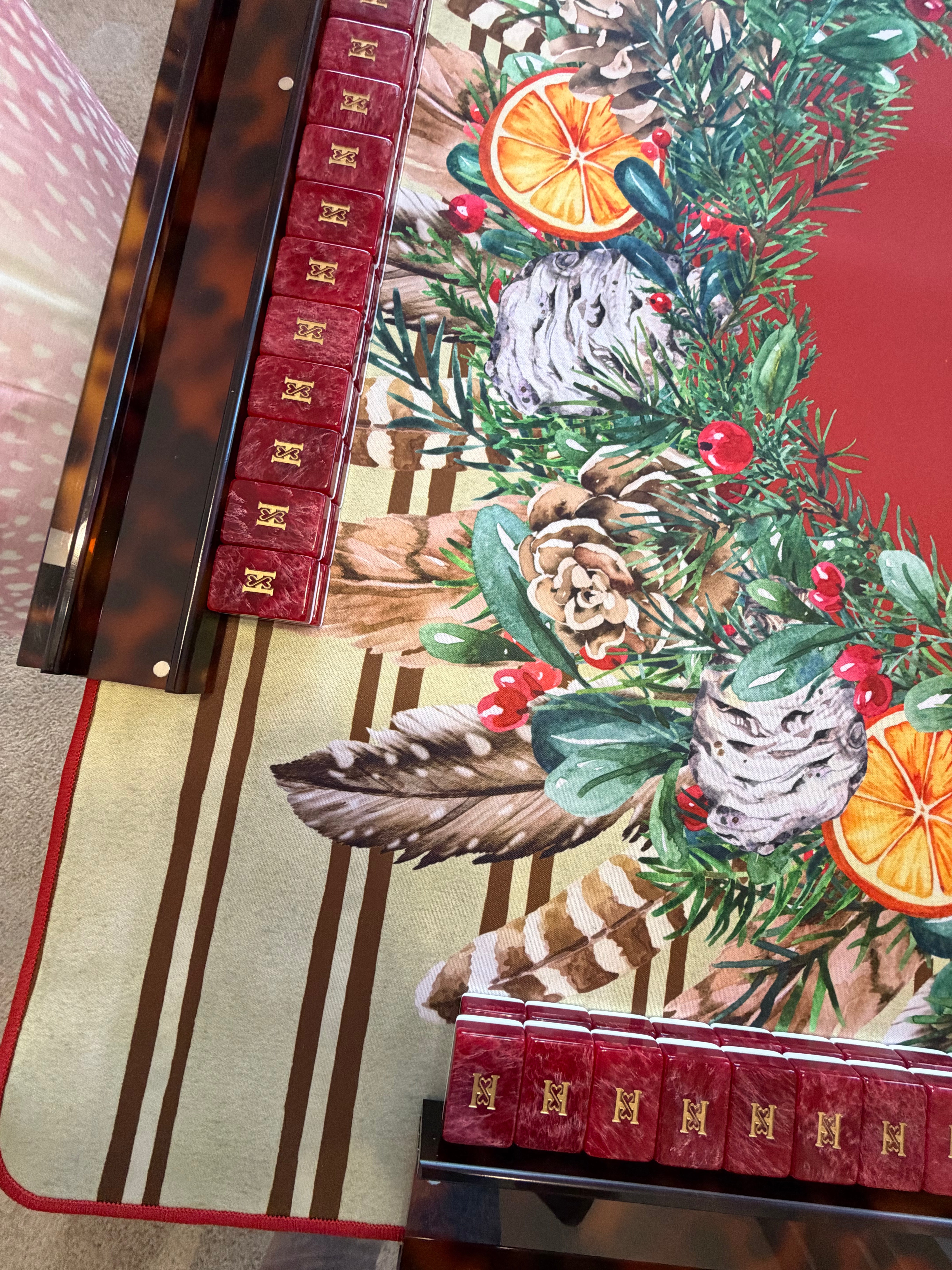 Holiday on the Half Shell Mahjong Mat