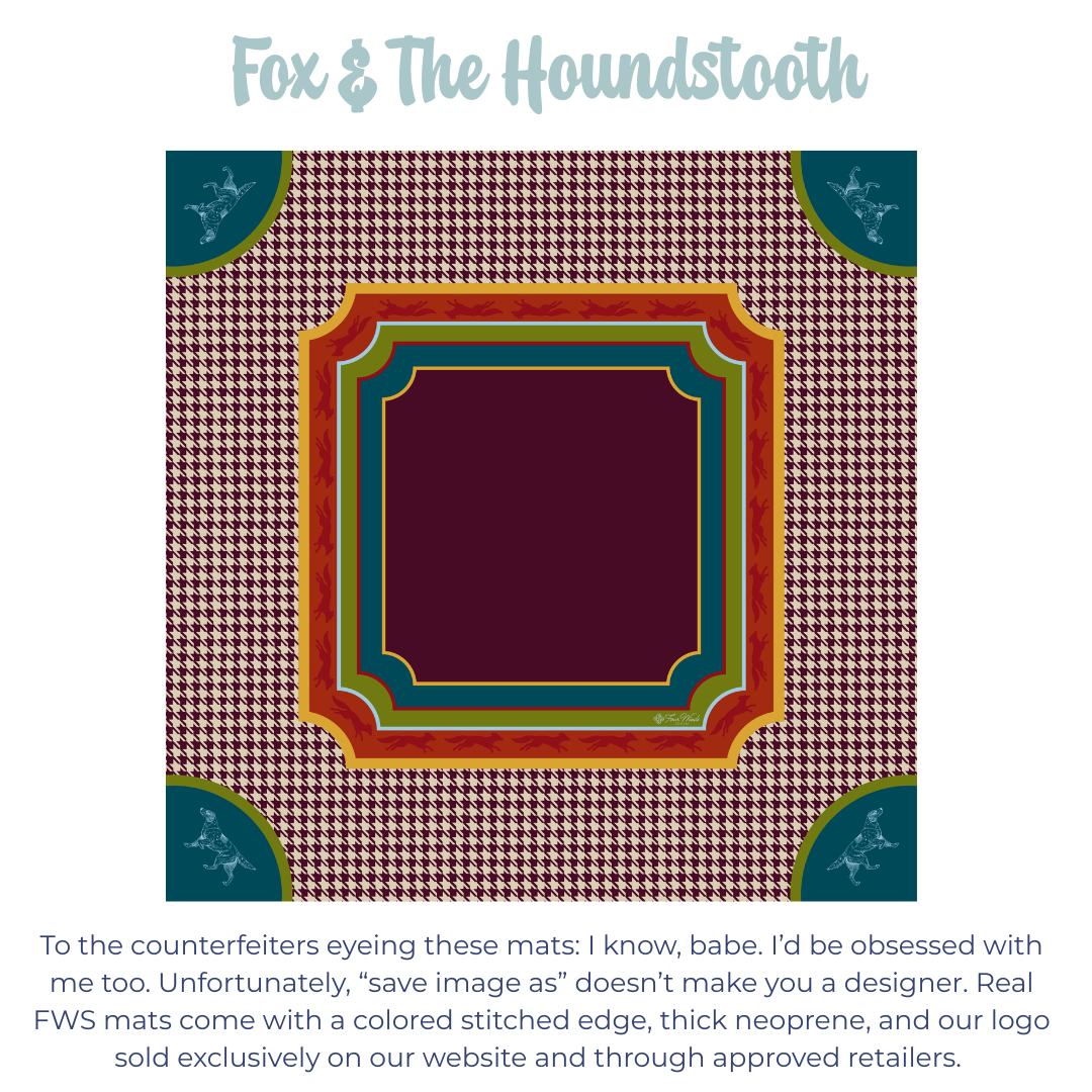 Fox & The Houndstooth Mahong Mat