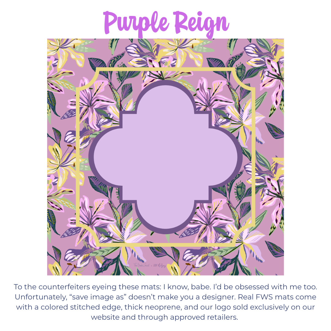 FWS x 225Mahjong Collab: Purple Reign Mahjong Mat