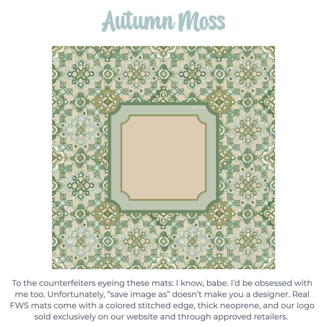 Autumn Moss Mahjong Mat