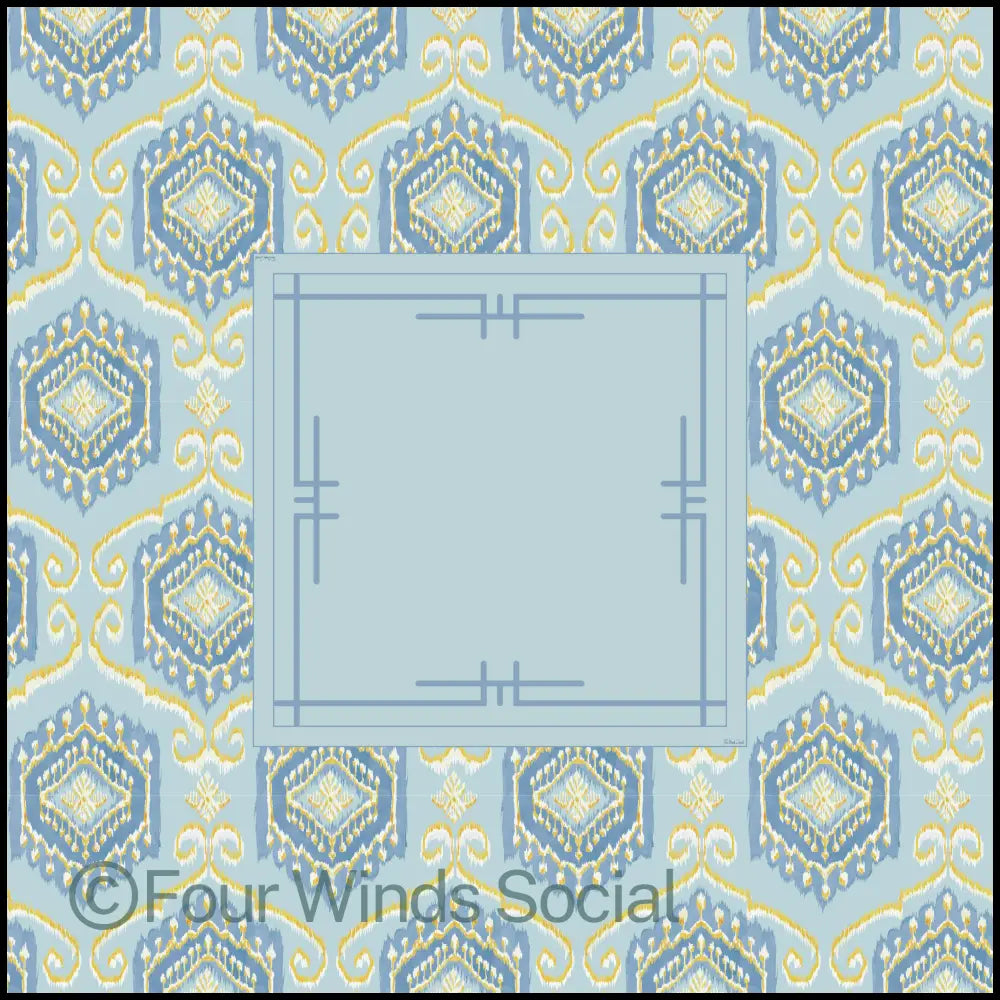 Blue Chandelier Mat